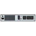 UPS Powertech On Line PT-1357 για rack 2U, με Οθόνη, 1000VA/900W, 3x Schuko output