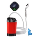 Φορητή Αντλία/Ντουζιέρα Powertech για Camping Pt-1429, Επαναφορτιζόμενη, Κόκκινη