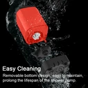 Φορητή Αντλία/Ντουζιέρα Powertech για Camping Pt-1429, Επαναφορτιζόμενη, Κόκκινη