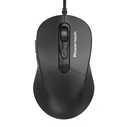 Ποντίκι Ενσύρματο Powertech Pt-1467, Οπτικό, Έως 1600Dpi, Μαύρο