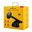 Βάση Smartphone Αυτοκινήτου Powertech Ασύρματος Φορτιστής Pt-1492, Qi2, 15W, Μαύρος