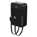 POWERTECH Power Bank PT-1504 with Cables and Display 20000mAh 22.5W Black