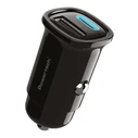 POWERTECH Car Charger USB USB C 30W Black