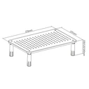 Powertech Επιτραπέζια Βάση Οθόνης έως 32" (STB-086)