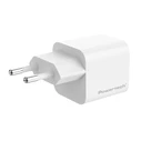 Powertech Φορτιστής GaN με Θύρα USB-C και Καλώδιο USB-C - USB-C 65W Power Delivery / Quick Charge 2.0 / Quick Charge 3.0 Λευκός (PT-1577)