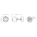 POWERTECH υβριδική κάμερα CCTV PT-1590 με μικρόφωνο & υπέρυθρα, 8MP, 2.8mm, IP66