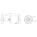 POWERTECH IP camera PT-1594 with microphone & Full Color mode, 8MP, 2.8mm, PoE, IP67