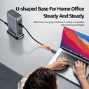 Powertech Βάση Φόρτισης GaN με 2 Θύρες USB-A και 6 Θύρες USB-C 140W Power Delivery / Quick Charge 3.0 σε Γκρι χρώμα (PT-1621)