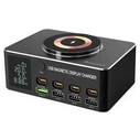 Powertech Βάση Φόρτισης με 4 Θύρες USB-A και 4 Θύρες USB-C 140W Power Delivery / Quick Charge 4.0 σε Μαύρο χρώμα (PT-1625)