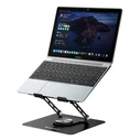 POWERTECH Laptop Cooling Stand PT-1630 up to 17", 110mm Blue LED Fan, Metal, Black