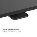 POWERTECH Sit-Stand Desktop Workstation PT-1663, 790x540x62-420mm, Black