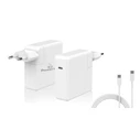 Φορτιστής Laptop 61W Powertech PT-704 για Apple, USB Type-C PD, λευκό