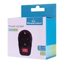 Aντάπτορας ρεύματος Powertech PT-810, 1x schuko, 16A, μαύρος