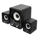 Ηχεία Powertech Essential sound PT-843, 2.1, 5W + 2x 3W, 3.5mm, μαύρα