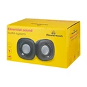 Ηχεία Powertech Essential sound PT-844, 2x 3W, 3.5mm, μαύρα