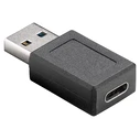 Αντάπτορας USB Powertech 3.1 αρσενικό σε USB-C θηλυκό PTH-066, μαύρο