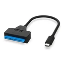 Καλώδιο USB-C Powertech σε SATA PTH-083, 6Gbps, 2.5" & 3.5" HDD, μαύρο