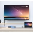 Αντάπτορας USB Powertech Type-C σε DisplayPort PTH-097, 4K/60Hz, γκρι