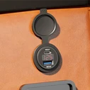 POWERTECH USB Socket for Boats & Vehicles PTL-005, USB/USB-C 36W, with Display