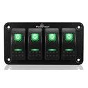 Πρίζα Σκάφους Powertech Πάνελ Σκαφών & Οχημάτων Ptl-019 με 4X Διακόπτες, Ip65