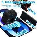 POWERTECH car inverter PTL-028, 200W, 12V/24V DC to 110V/220V AC, with 2x USB-C / 2x USB