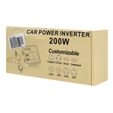 POWERTECH car inverter PTL-028, 200W, 12V/24V DC to 110V/220V AC, with 2x USB-C / 2x USB