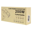 POWERTECH inverter αυτοκινήτου PTL-029, 200W, 12V/24V DC σε 2x 110V/220V AC, με 2x USB-C/2x USB
