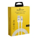 Καλώδιο USB Powertech σε Lightning PTR-0126, 12W 2.4A, copper, 1m, λευκό