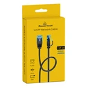 Καλώδιο Δικτύου Powertech PTR-0142 Cat 6a U/UTP, copper, slim, 1m, μαύρο