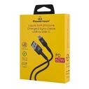 Καλώδιο USB Powertech USB-C σε USB Ptr-0161, Σιλικόνης, 60W, 480Mbps, 1M, Μαύρο