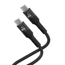 Καλώδιο USB Powertech USB-C Ptr-0163, Σιλικόνης, 60W, 480Mbps, 1M, Μαύρο