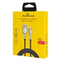 Powertech USB 2.0 Cable USB-C male - USB-C 60W PD Μαύρο 1m PTR-0199