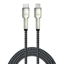 Powertech USB-C to Lightning Cable 27W Μαύρο 1m PTR-0200