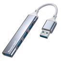 POWERTECH USB Hub PTR-0207, 4 Θύρες USB-A, USB 3.0, Γκρι