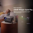 Blackview PV1000 Max Mini Projector - Full HD 1080p, 1000 ANSI Lumens, VIDAA OS (PV1000MAX)