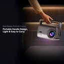Blackview PV1000 Max Mini Projector - Full HD 1080p, 1000 ANSI Lumens, VIDAA OS (PV1000MAX)