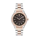 Philipp Plein Men's Analog Quartz Watch 44mm Pink Stainless Steel Bracelet Black Dial PWUFA0725