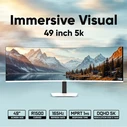 Armaggeddon PXP-49PRO-W Εξαιρετικά Ευρεία Καμπύλη Οθόνη 49" 5120x1440 165Hz Λευκή