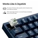 Keychron Q16 HE (Q16HW-J1) QMK Ceramic Custom Hall Effect  Keyboard RGB Lime Switch 65% US Blue