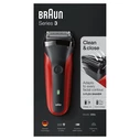 Ξυριστική Μηχανή Braun Series 3 300s Foil Black, Red