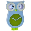 Ρολόι Τοίχου TFA 60.3052.06 blue/green Lucy Kids Pendulum Clock Owl