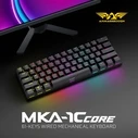 Gaming Πληκτρολόγιο Armaggeddon 61-Keys Wired Mech Red.Sw. Mka-1C Core Linear White