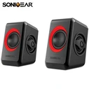 Ηχεία Υπολογιστή Sonic Gear USB POWERED QUAD BASS 2,0 Black FESTIVE RED