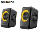 Ηχεία Υπολογιστή Sonic Gear USB POWERED QUAD BASS 2,0 Black SUNNY ORANGE