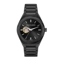 Ανδρικό Ρολόι Trussardi R2423156001 (42mm) Μεταλλικό Μπρασελέ Μαύρο