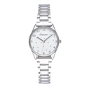 Γυναικείο Ρολόι Radiant Ra557201 (28mm) Μεταλλικό Μπρασελέ Ασημί