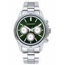 Radiant Men's Analog Quartz Watch 44 mm Green Dial Grey Stainless Steel Bracelet RA640702