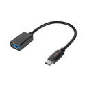 Αντάπτορας USB Rebel 3.0 - USB type-C OTG F/M 15cm μαύρος