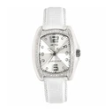 Chronotech Android Women's Quartz Watch RW0002 - 35mm, White Leather Strap, Grey Dial