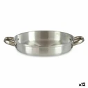 Τηγάνι Ασημί Αλουμίνιο 25 x 4,5 x 33 cm (12 Μονάδες)
